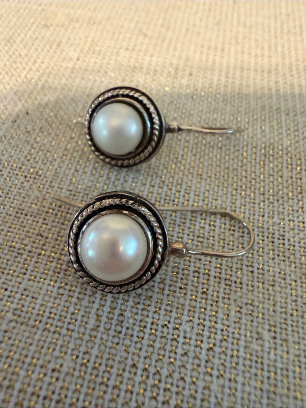 Vintage BA Suarti Sterling Silver Drop Earrings
